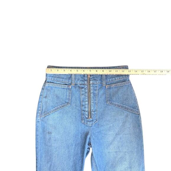 Reformation Cher Denim Jean Ellis Wash Flared Size 25 - Picture 5 of 8